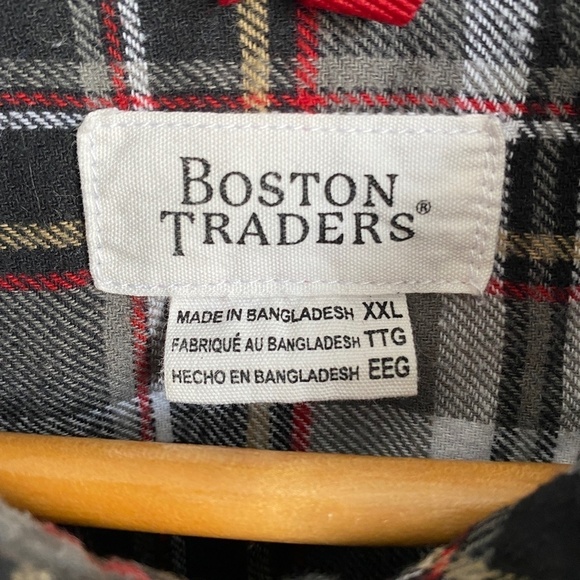 Boston Traders Men's Plaid Flannel Button Up Long Sleeve Shirt SIze XXL - Picture 2 of 12